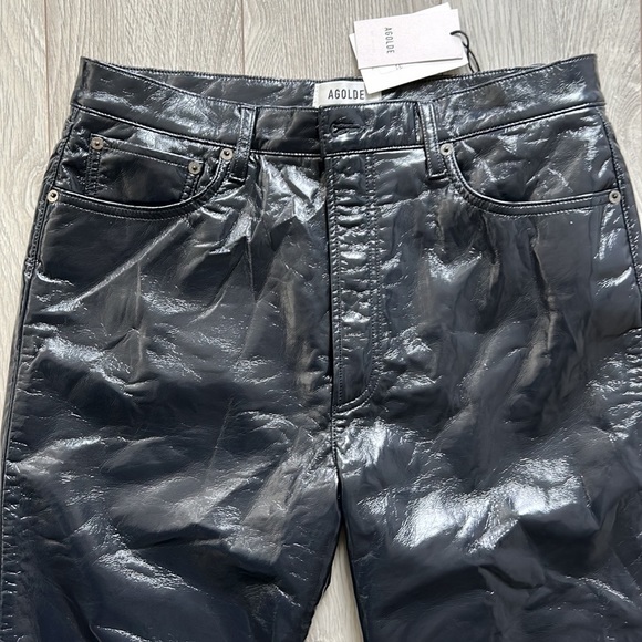 AGOLDE RECYCLED LEATHER 90'S PINCH WAIST - Picture 2 of 9